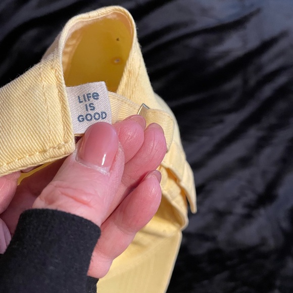 Life is Good adorable positive flower baseball cap - Picture 3 of 3